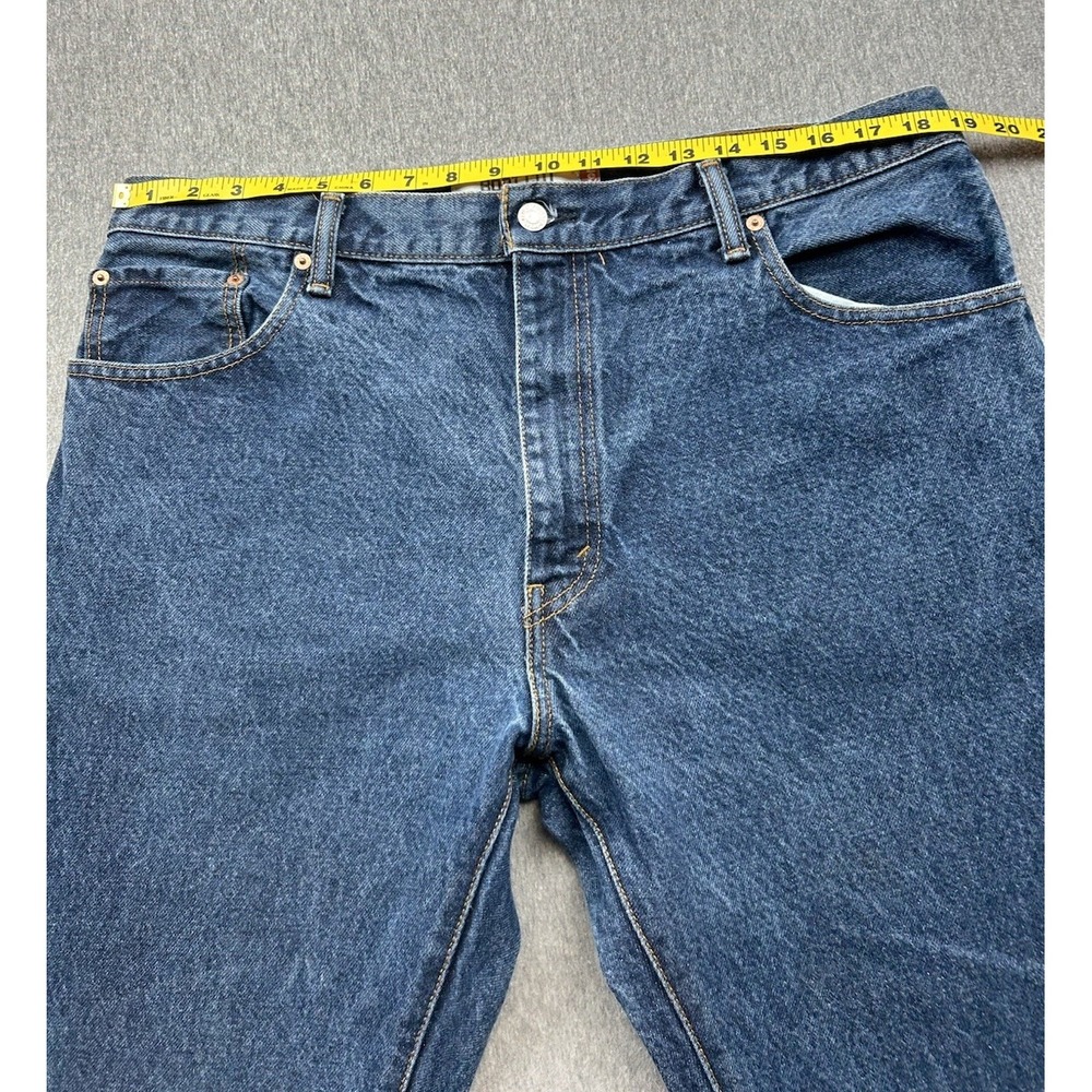 Levi's 517 Jeans Men's 38x32 Bootcut Dark Wash 100% Cotton Denim Pants - Picture 6 of 16
